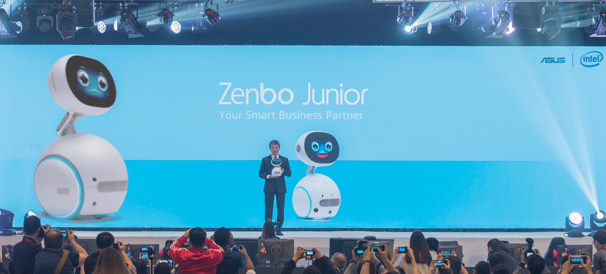 ASUS Corporate Vice President Jackie Hsu presents Zenbo Junior for the first time at Incredible Intelligence 2018 press event in Malaysia